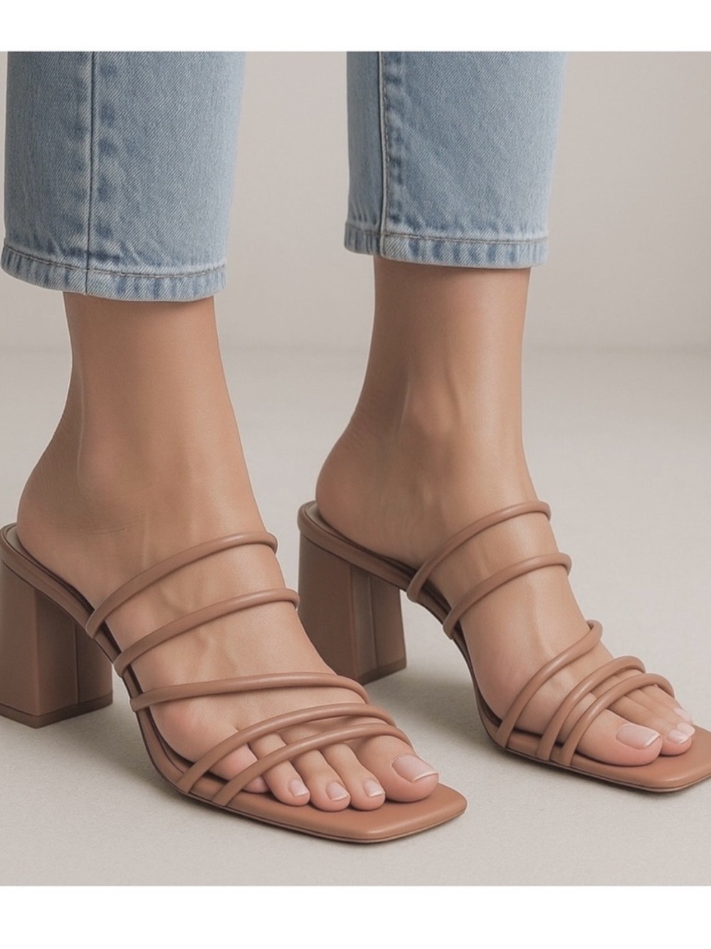 H&M Strappy Block Heel Sandals
